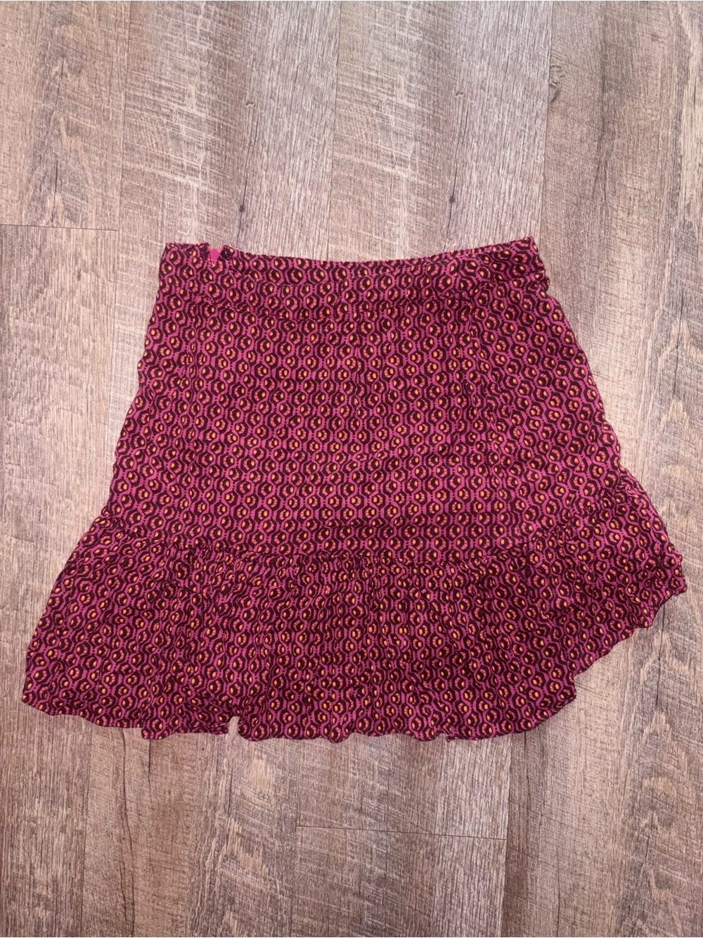 Free People Burgundy Two-Piece Tank & Patterned Skirt - Picture 5 of 6